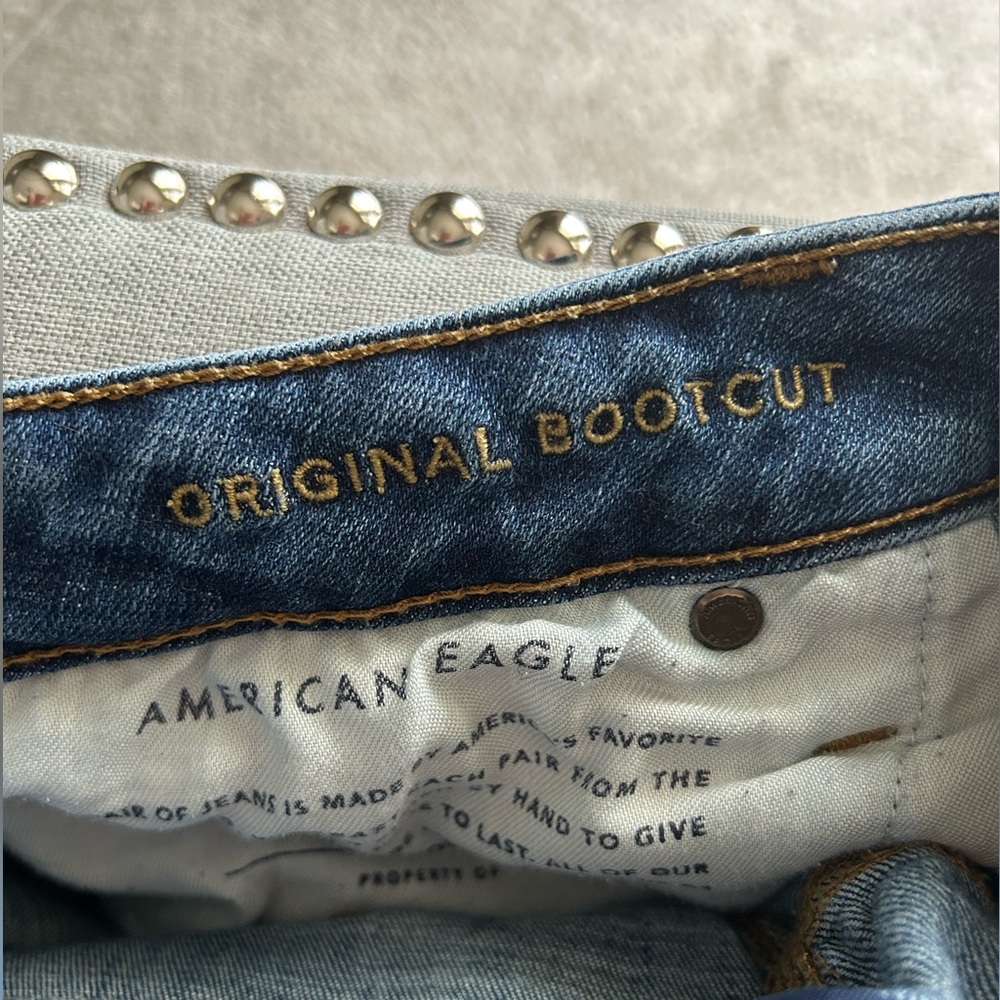 American Eagle Next Level Flex Original Bootcut Denim Jeans Size 36 X 34 - Picture 9 of 13